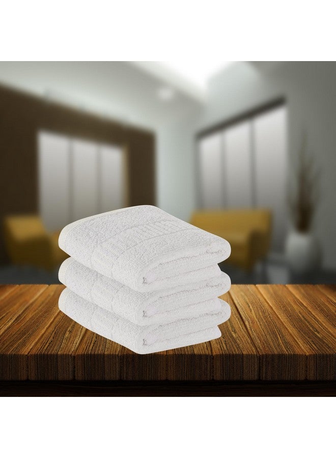 Kuber Industries Kuber Industries (Set of 3) Face Towel | Small-14x21 Inch | Hand Napkins For Man & Women | Hand Towel For Facewash, Gym | Face Towel For Kids | Towels for Daily Use | White  - Image 1