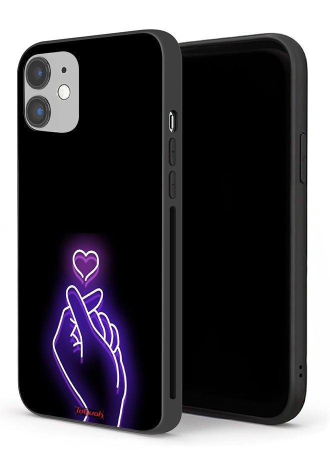 Tolwak Apple iPhone 12 mini Protective Case Snap Small Heart - Image 1