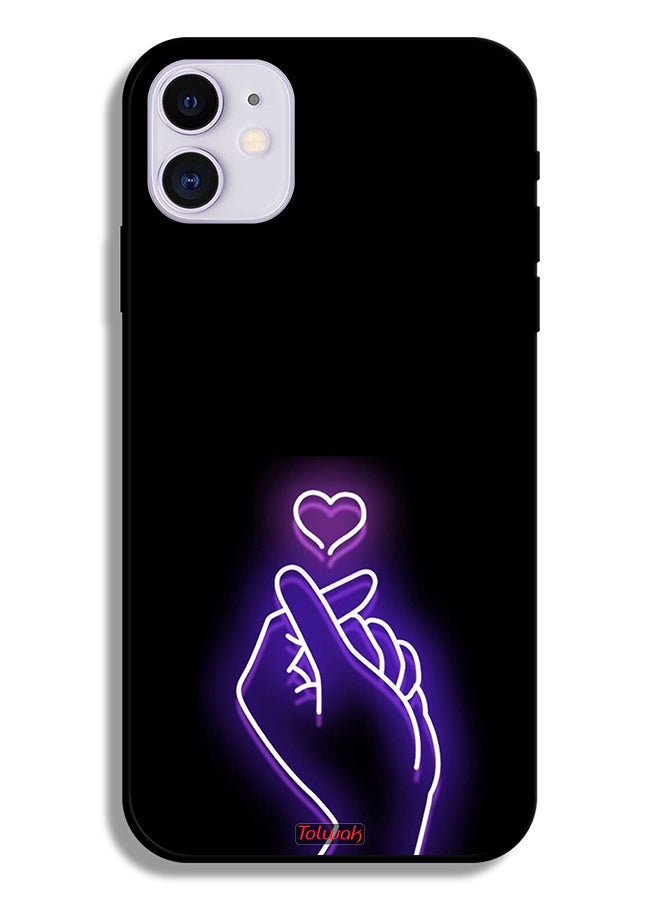 Tolwak Apple iPhone 12 mini Protective Case Snap Small Heart - Image 2