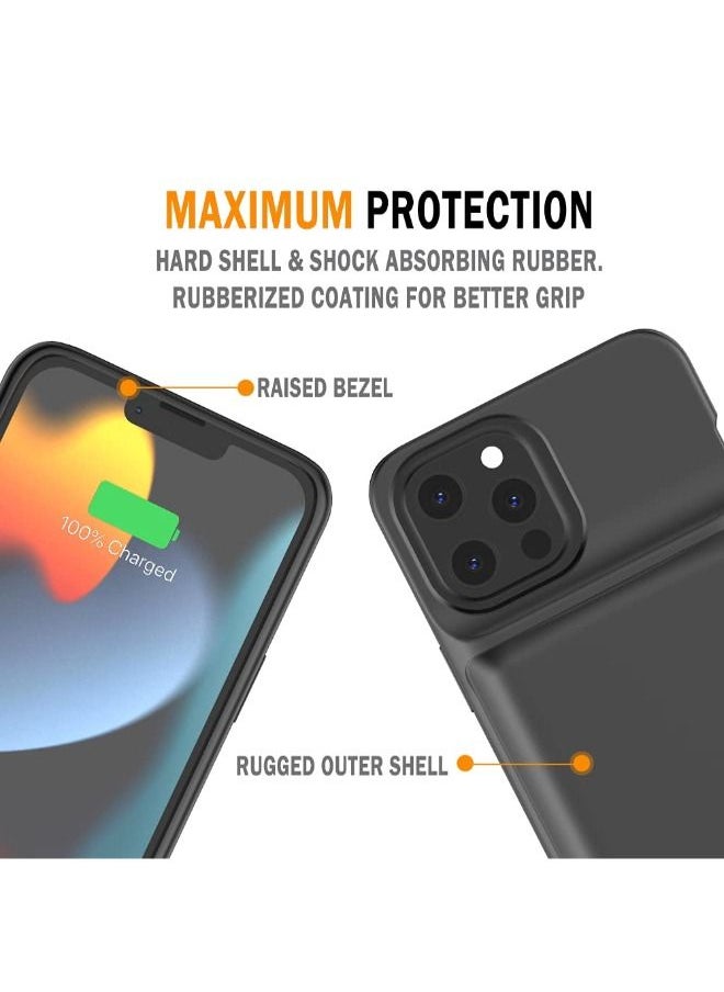 4800mAh Support SYNC Data Wired Headset External Backup Portable Pack Battery Charger Case for iPhone 13 Pro Max