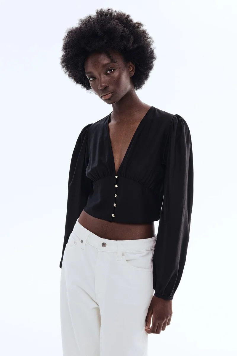 H&M V-neck blouse