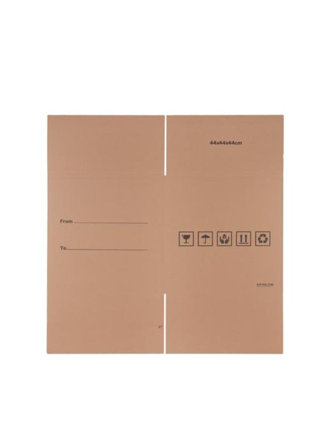 Epsilon 5-Ply Empty Carton Box 44 x 44 x 44 cm, Heavy-Duty Corrugated Cardboard Packing Box for Shipping, Storage, Moving, Transportation & DIY Use, Durable Industrial Packaging Box, Brown - EPS1226 - Image 4