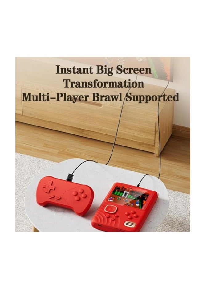 null - Retro Handheld Game Console with 1000 Classical Games-3.5 Inches Screen Portable Video Game Consoles (red) - Image 1
