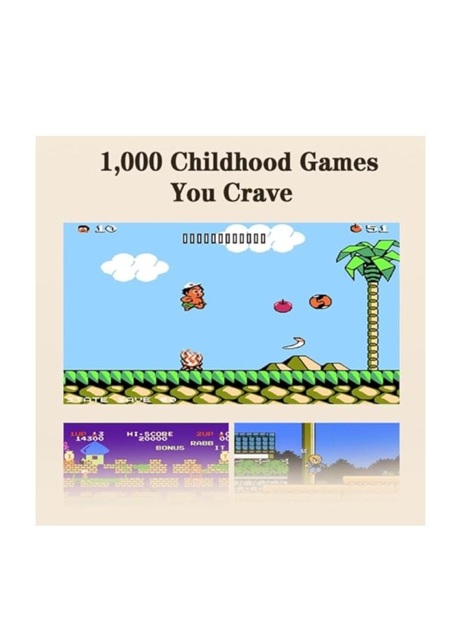 null - Retro Handheld Game Console with 1000 Classical Games-3.5 Inches Screen Portable Video Game Consoles (red) - Image 1