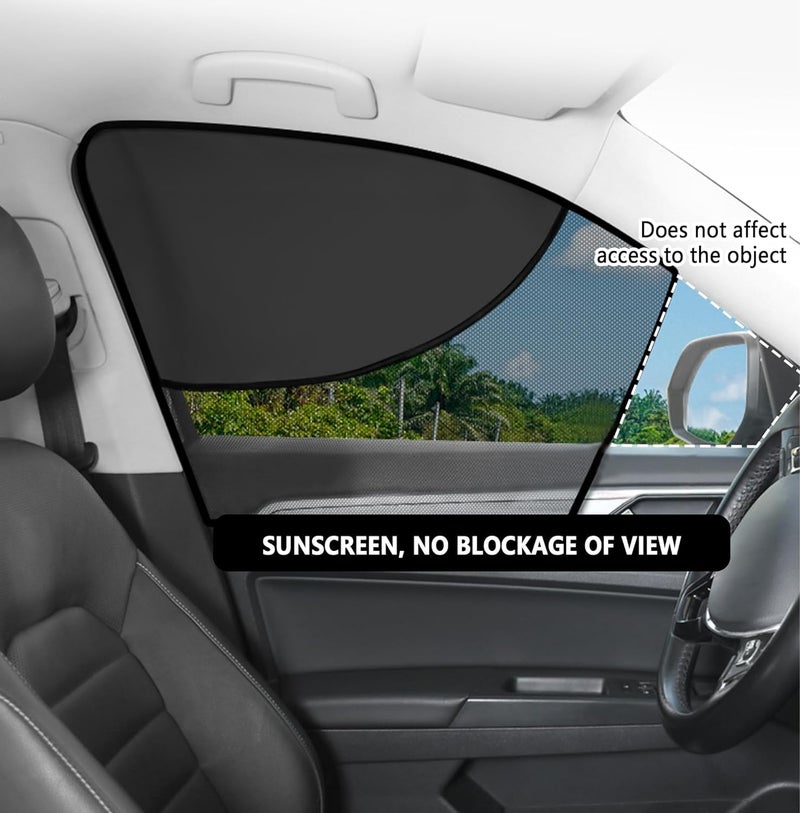 NALACAL Car Window Shades with Magnets, Double Insulated Layer Car Window Covers, for Privacy and Car Interiors, Car Camping Essentials Car Sun Shade for Most Car, Truck, SUV (Front Window/2PCS) - Image 2