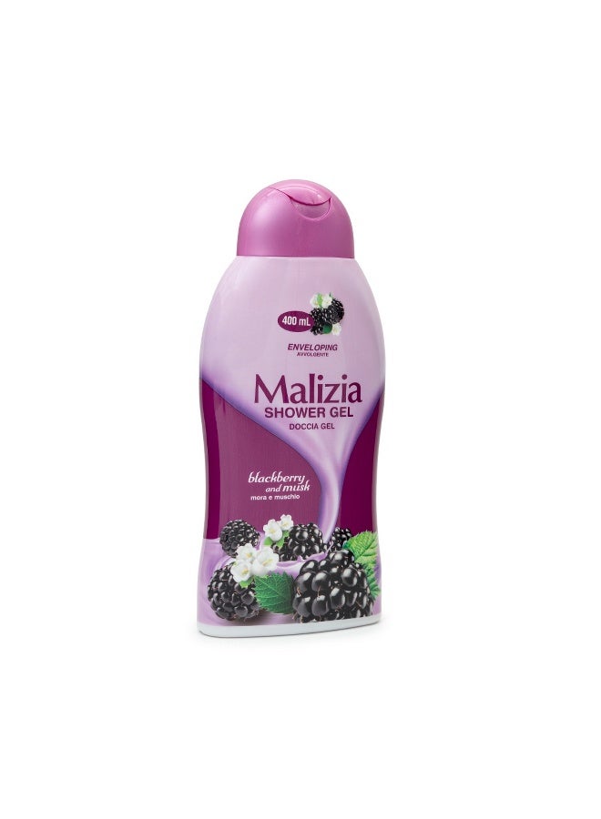 Malizia Unisex Body Shower Gel Blackberry & Musk 400Ml - Image 2