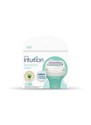 Schick Intuition Sensitive Skin Womens Razor Refills with Vitamin E & Aloe, Pack of 1(count of 3) - pzsku/Z2DAC232B39AE4EF1F371Z/45/1745410119/70eb2c74-a151-470e-a82d-7aee8e52bedc