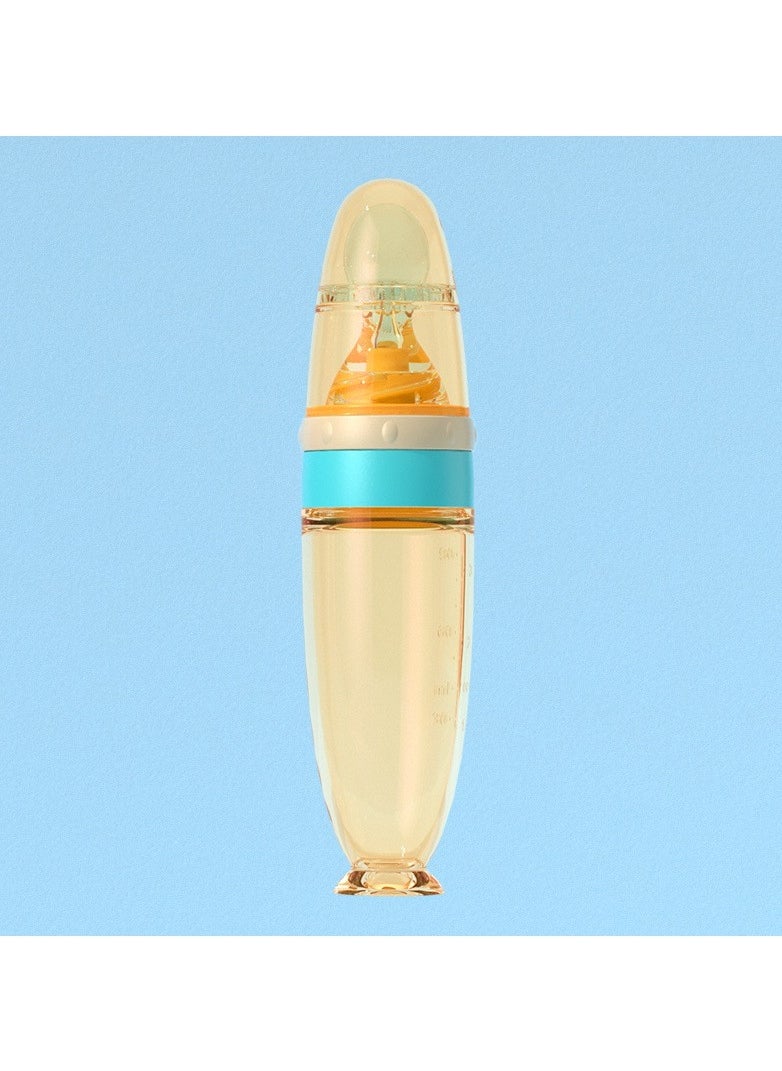 KUYING New Baby Glass Silicone Cover With Handle Baby Anti Choking Anti bloating And Anti Drop Bottle 