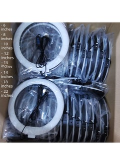 General Live Light Fill Light 10 Inch 12 Inch 13 Inch 14 Inch 18 Inch 22 Inch Three-color Ring Light Selfie Beauty Light-Specifications:18 Inch Second Generation Knob (conventional Three Colors)  - Image 4