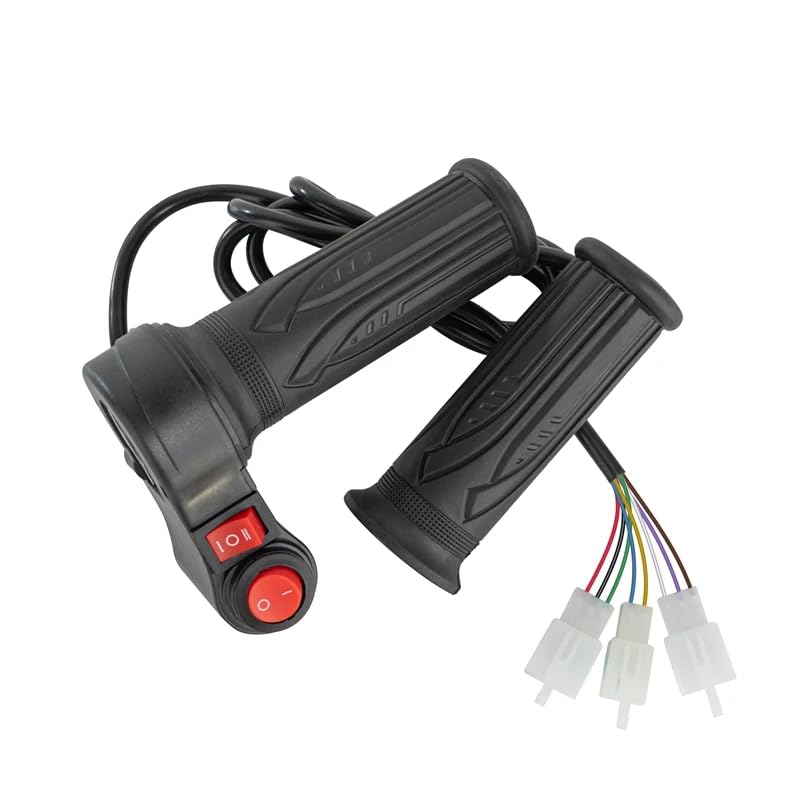 doinal Universal Electric Twist Throttle 12-72V Three Speed Throttle with Reverse, Forward and Reverse Accelerator for Motorcycle Throttle - Image 1