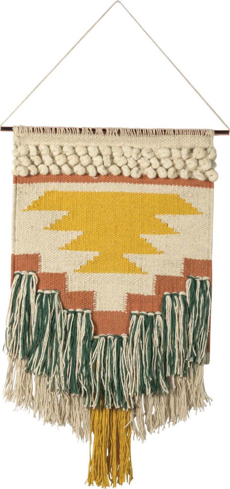 Primitives by Kathy Primitives by Kathy Gypsy Hand Woven Wall Hanging 14 x 25 YellowGreen 8541857714 