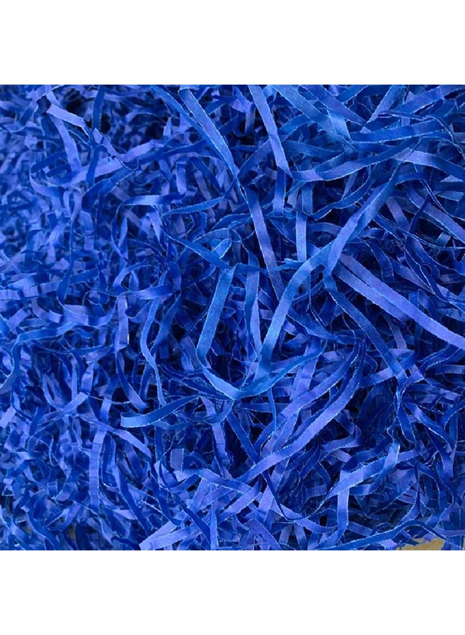 100 Grams of Blue Shredded Paper Filler for Gift Wrapping and Packing Supplies  - Image 2