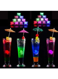 mriya MRIYA Light Up Ice Cubes for Drinks - Water-Activated, Color-Changing, Food-Grade Led Cube Lights - Party Favors Flashing Glow Led Light Up Ice Cubes for Drinks Bar Club Party Wine Wedding (3)  - Image 3