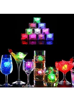 mriya MRIYA Light Up Ice Cubes for Drinks - Water-Activated, Color-Changing, Food-Grade Led Cube Lights - Party Favors Flashing Glow Led Light Up Ice Cubes for Drinks Bar Club Party Wine Wedding (3)  - Image 1