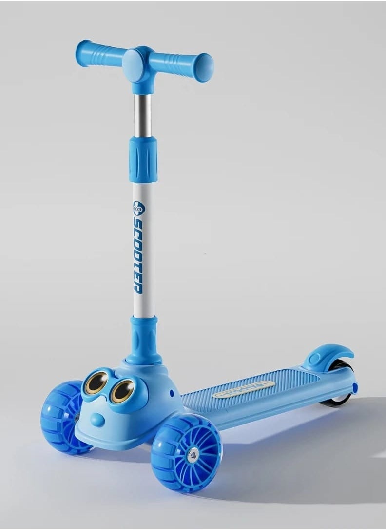 Generic Fun and colorful three-wheeled children's scooter 