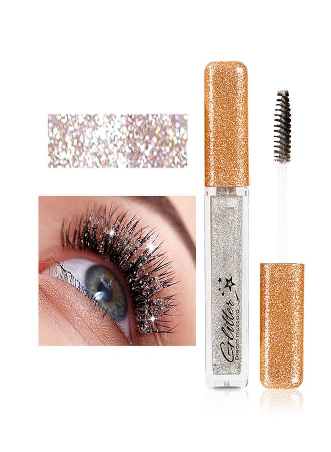 MIESCHER Colored Mascara - Waterproof, Long Lasting, Smudge-proof, Lengthening, Defining, Curling, Volume, Glitter, Sparkle, Diamond, Stage Use (#08 Galaxy) - Image 1