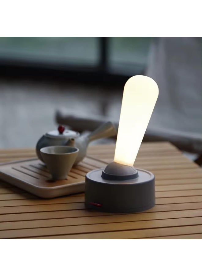 ELTRAZONE Rechargeable LED Lantern with 20-Hour Runtime, 2-Level Adjustable Brightness, Portable Camp Light, Pantry & Cabinet Lighting, Emergency Desk Lamp – Energy-Efficient Design – White - Image 4