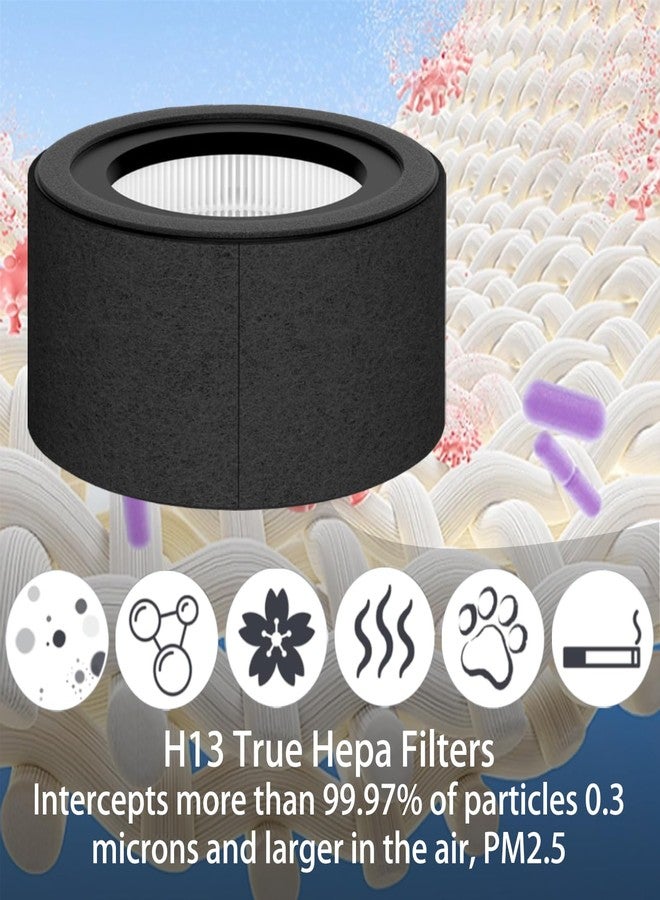HOMFILBIT 3 Set HS-1944 Replacement Filter for Crane EE-5067 Air Purifier, 3 Pack H13 True HEPA and 6 Pack Pre-Filter - Image 3