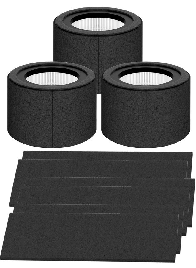 HOMFILBIT 3 Set HS-1944 Replacement Filter for Crane EE-5067 Air Purifier, 3 Pack H13 True HEPA and 6 Pack Pre-Filter - Image 1