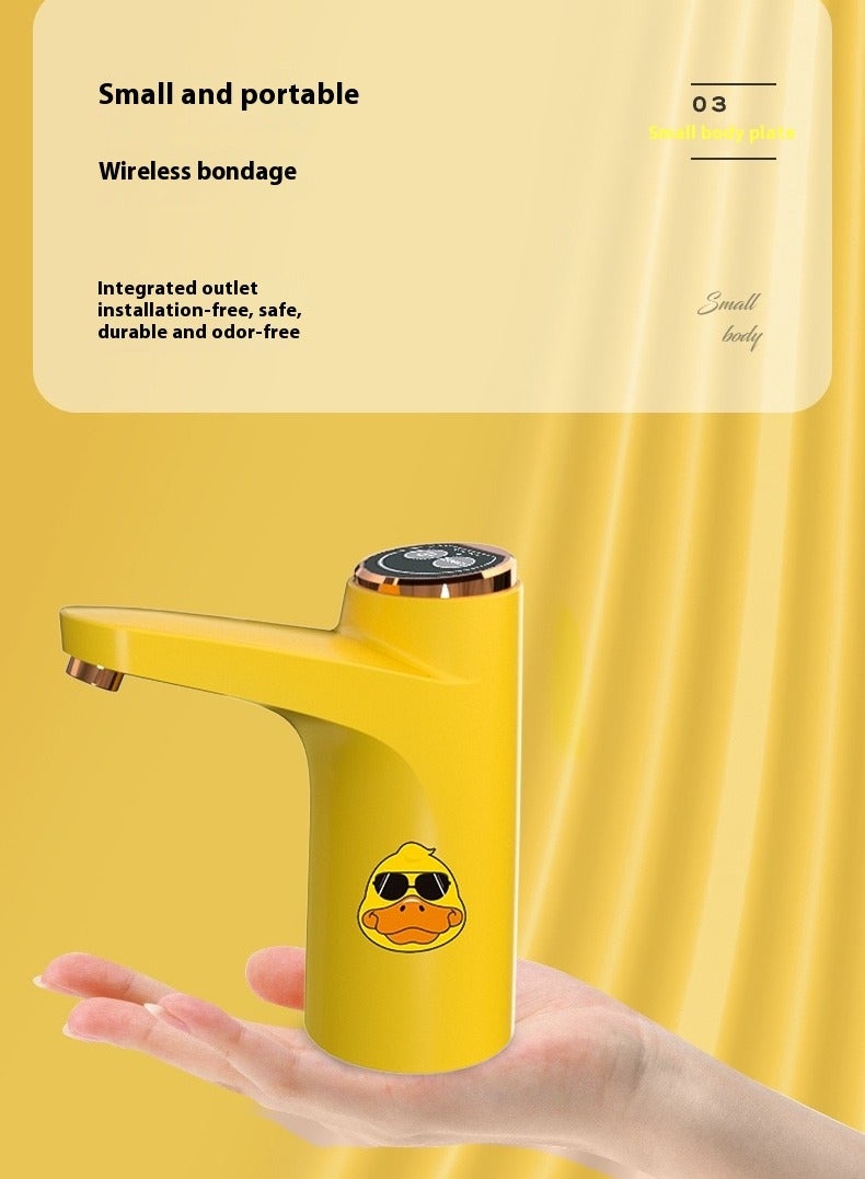 عربست مضخة المياه المعبأة الكهربائية الذكية Little Yellow Duck ، موزع المياه الأوتوماتيكي المنزلي  - Image 5