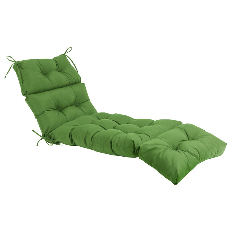QILLOWAY IndoorOutdoor Chaise Lounge CushionSpringSummer Seasonal Replacement Cushions Green