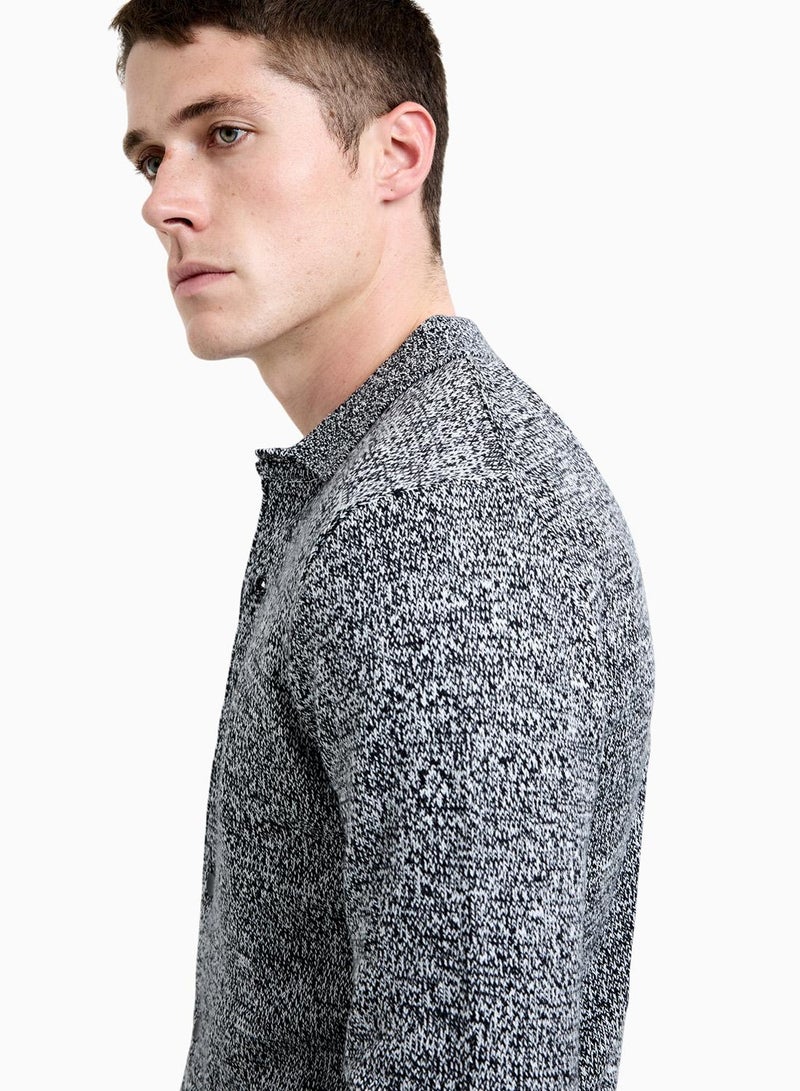 فرنش كونكشن كارديجان ميلانج بأكمام طويلة - Image 3