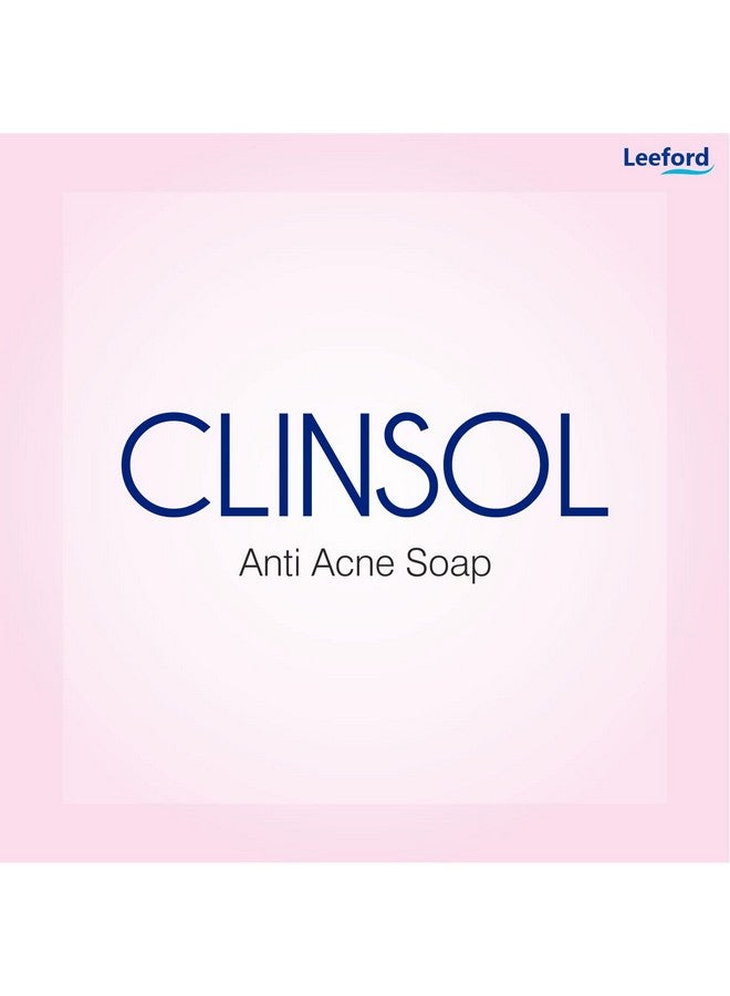 Leeford Clinsol Soap Pack Of 3 (75G Each)- Enriched Tea Tree Oil With Vitamin E For Soft Skin || Gentle On Skin || Helps To Remove Acne And Makes Skin Nourished And Clear - Image 2