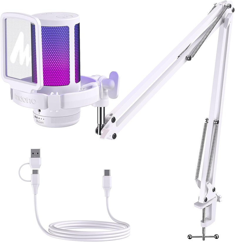 MAONO DGM20S USB Gaming Microphone with Noise Cancellation and RGB Lighting - Image 1