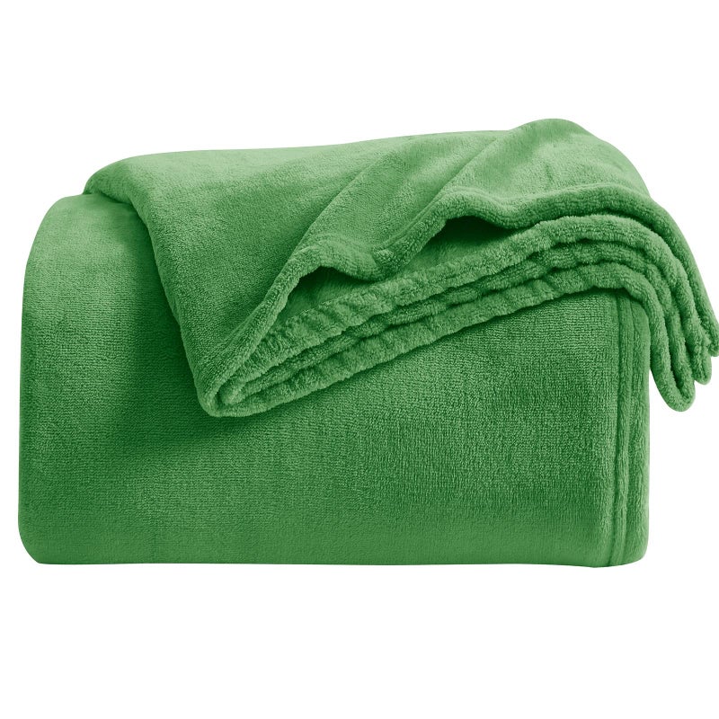 KMUSET Fleece Blanket Throw Size Emerald Lightweight Super Soft Cozy Luxury Bed Blanket Microfiber