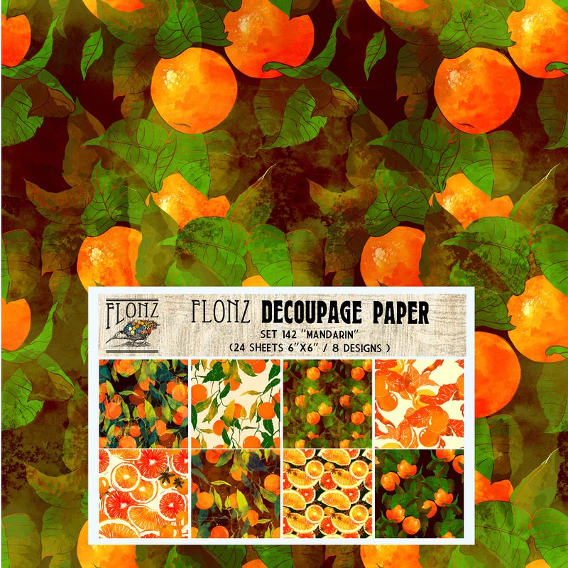 Decoupage Paper Pack (24 Sheets 6"x6") St Valentine Day FLONZ Vintage Styled Paper for Decoupage, Craft and Scrapbooking