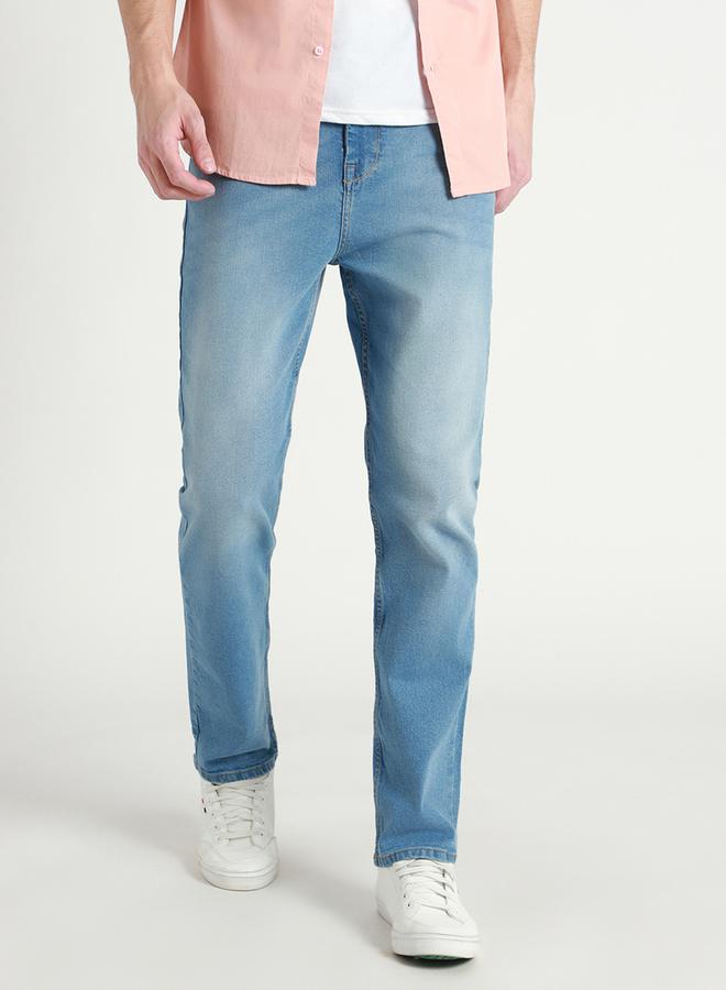 Dennis Lingo Mid Rise Straight Fit Stretchable Jeans - Image 1