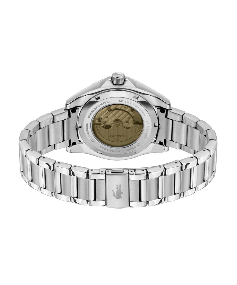 LACOSTE Round Automatic Men'S Stainless Steel And Green Aluminum Case  Watch - Image 3