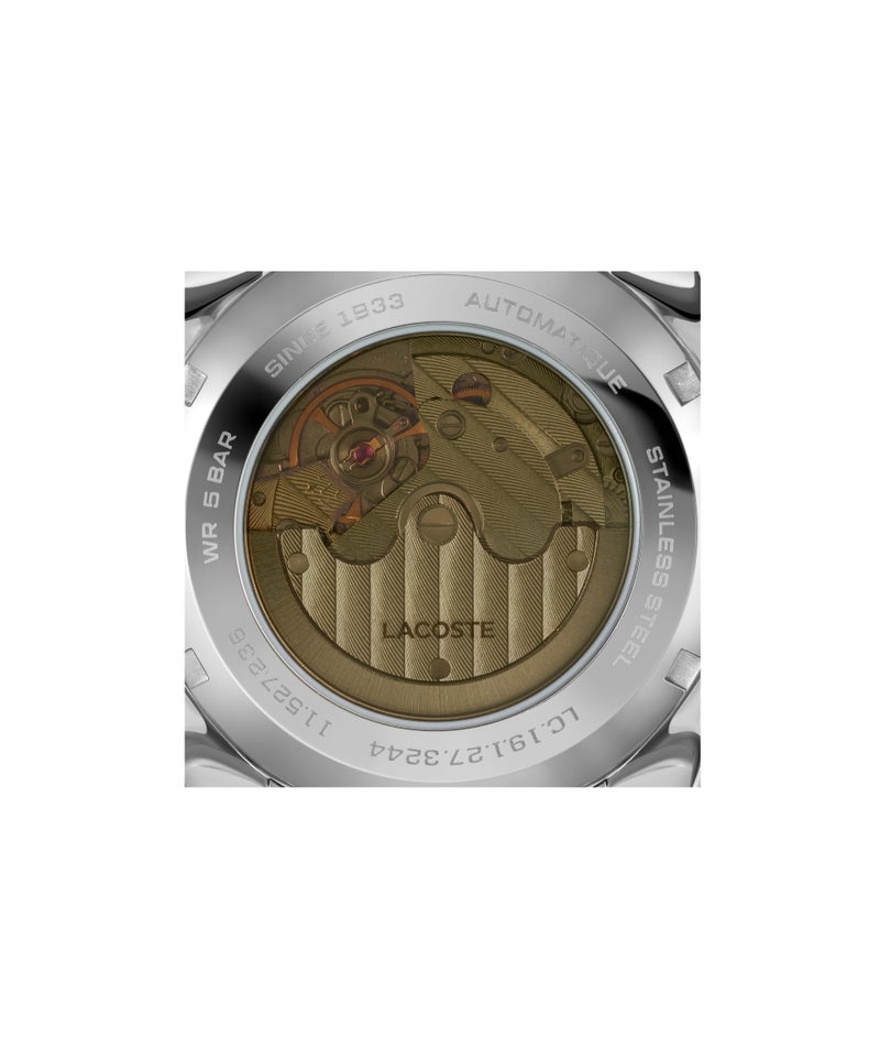 LACOSTE Round Automatic Men'S Stainless Steel And Green Aluminum Case  Watch - Image 5