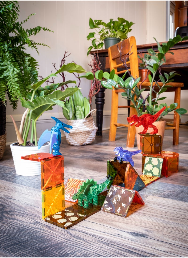 MAGNA-TILES - Dino World 40 Piece Set - Image 1