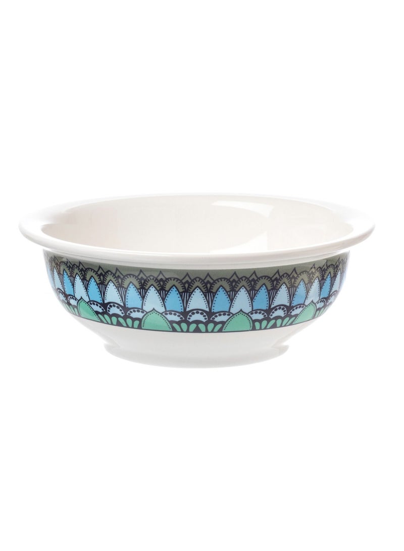 Hic Ceramic Serving Bowl Green/Black 23x23 cm - Image 1