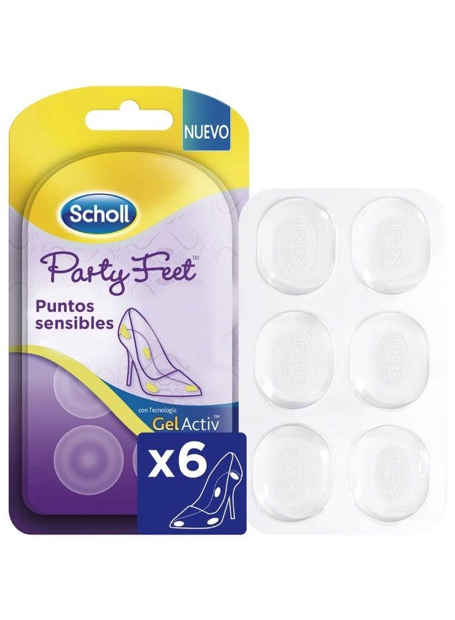 شول نقاط حساسة للقدمين من شول بارتي - 6 وحدات - Image 2