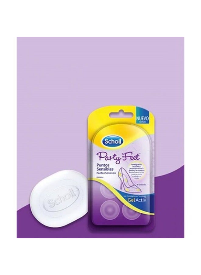 شول نقاط حساسة للقدمين من شول بارتي - 6 وحدات - Image 1