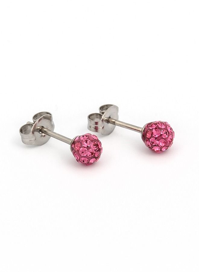 Studex 4.5MM Fireball - Rose Allergy-Free Stainless Steel Ear Studs - Image 2