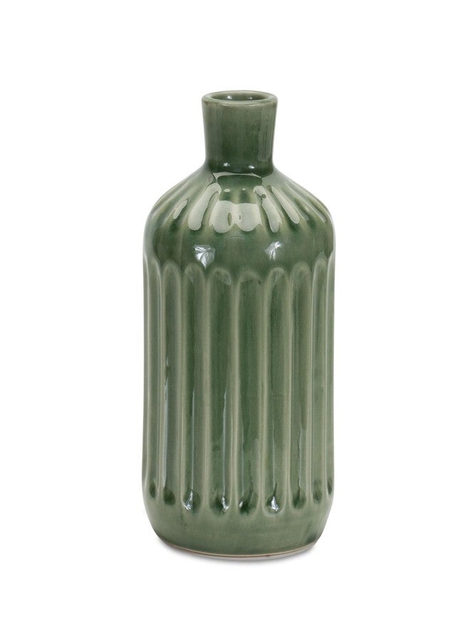 Melrose Terra Cotta Vase with Green Finish 85270DS - Image 1