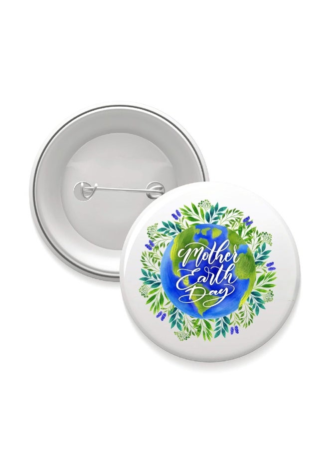 برينت شوب فور مي شارات أزرار يوم الأرض - شارة دائرية على شكل زر معدني شارة بدبوس|دبابيس صديقة للبيئة لاحتفالات يوم الأرض|تصميمات ممتعة وأنيقة - Image 1