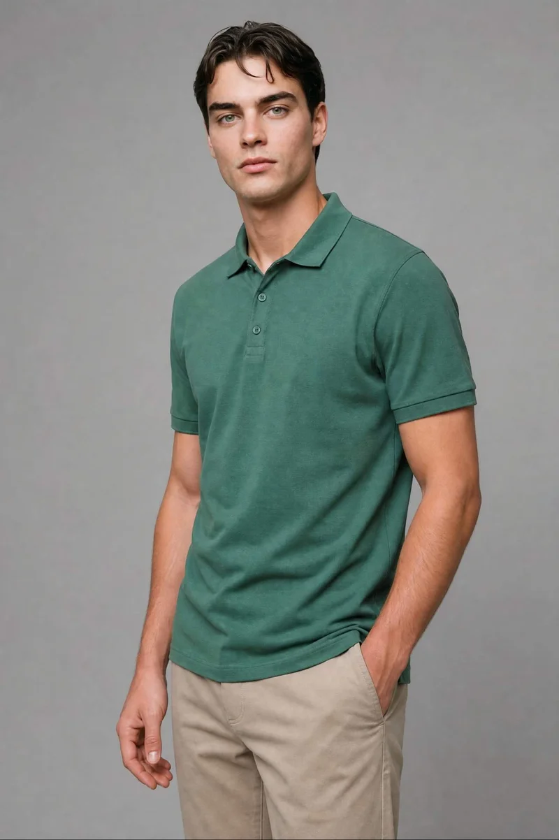 ديفاكتو Regular Fit Short Sleeve Polo T-Shirt