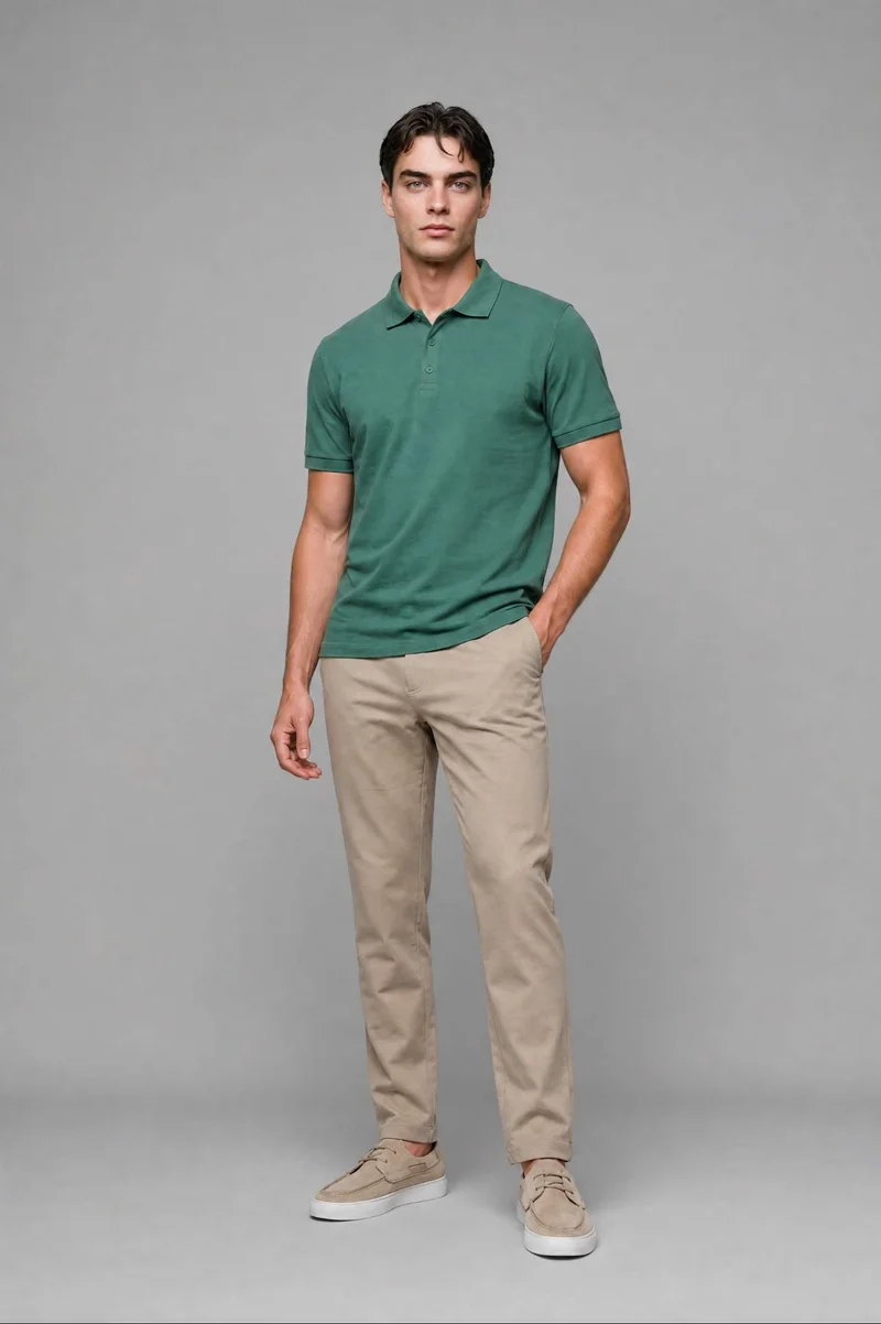 ديفاكتو Regular Fit Short Sleeve Polo T-Shirt