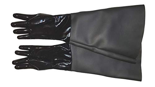 TUFF-Blast TUFFBlast Neoprene Gloves for Sandblasting Sandblaster Sand Blast Cabinet 8 x 26 Made in USA - Image 1
