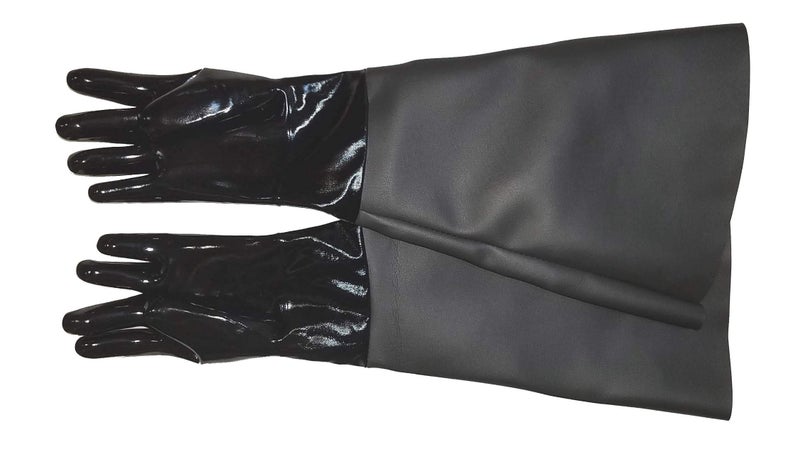TUFF-Blast TUFFBlast Neoprene Gloves for Sandblasting Sandblaster Sand Blast Cabinet 8 x 26 Made in USA - Image 2