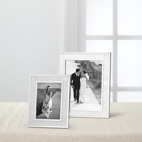 Reed & Barton Mother Pearl Frame, 5 x 7 Inch, Metallic - Image 3