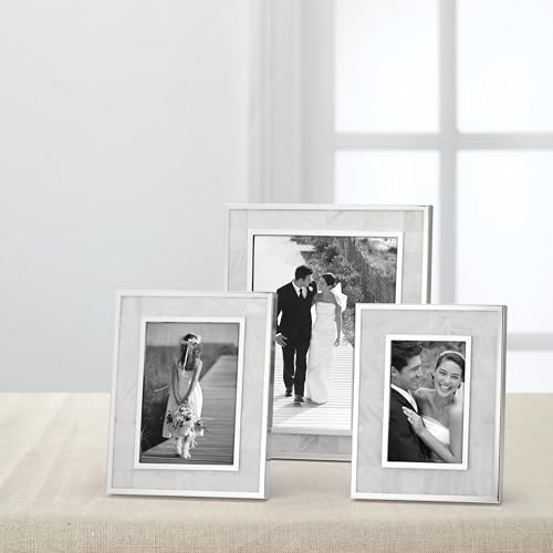 Reed & Barton Mother Pearl Frame, 5 x 7 Inch, Metallic - Image 4