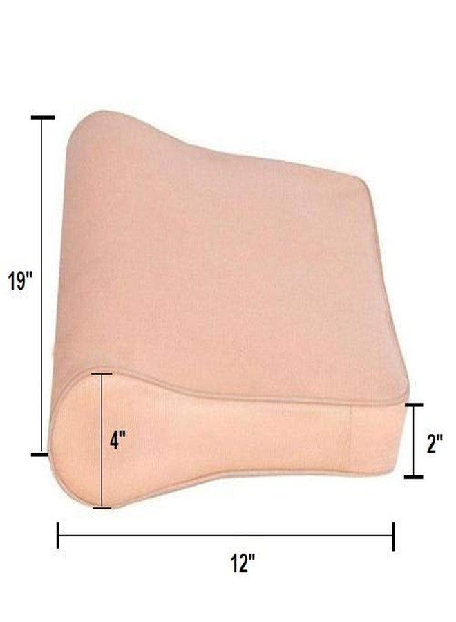 METRON- Universal Orthopedic Contoured Cervical Pillow |Size: 19”x12”x(4”-2”) | Comfort Level Firm Support - Image 4