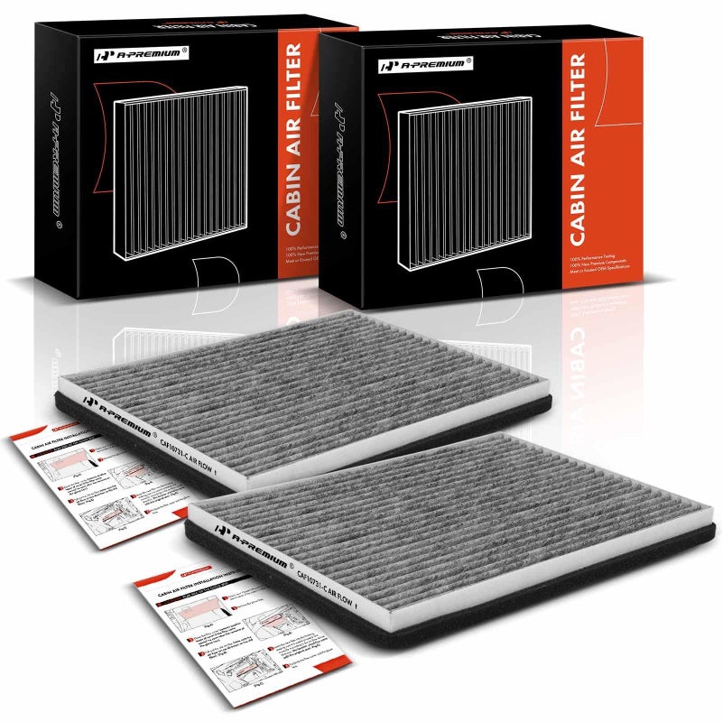 A-Premium APremium 2PC Cabin Air Filter with Activated Carbon Compatible with Suzuki Grand Vitara 20062013 24L 27L 32L Replace 9586154J00