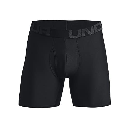 Under Armour mens Tech 6-inch Boxerjock 2-Pack, Black (004)/Tent, 5X-Large - Image 3