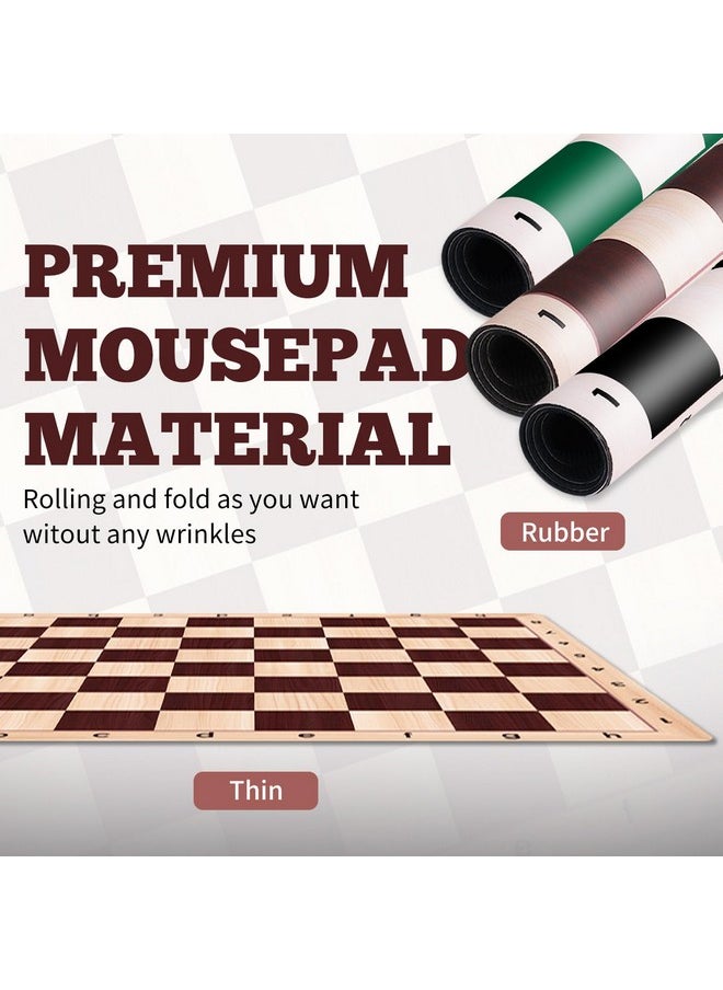 LEAP Chess Board Only 20" & 0.042" Super Thiness Mousepad Material Non-Slip Roll up Way Storage  - Image 2